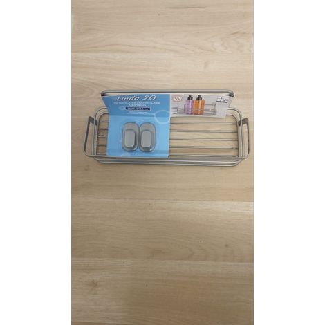 MENSOLA DOCCIA RETTANGOLARE 1 RIPIANO  metallo     MADE IN ITALY
