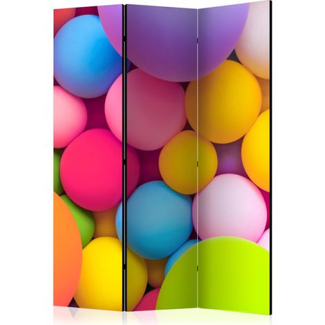 Paravent 3 Volets "Colourful Balls" 135x172cm (1/2)