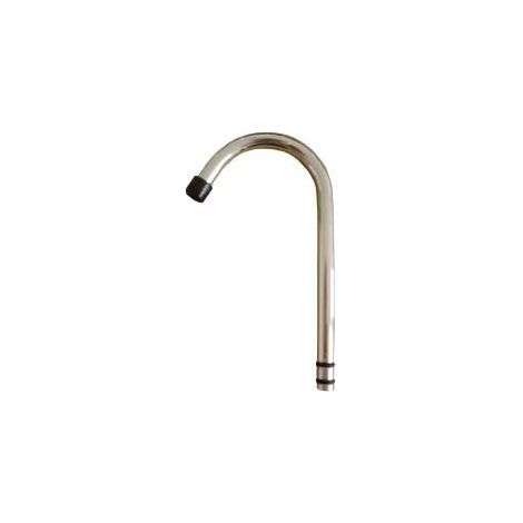 Col de cygne court robinet eau pure – Raccord fileté 1/2" – Acier inoxydable – Hauteur 11 cm pour filtre Doulton sous évier