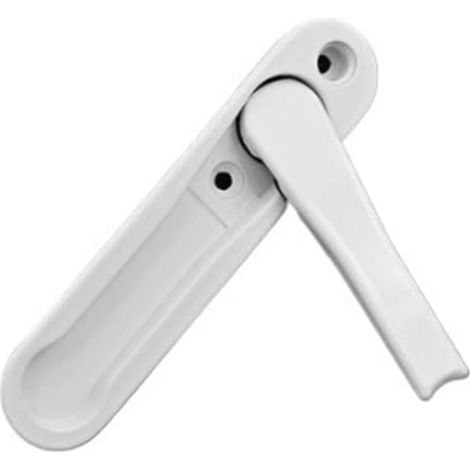 Verdeckter, abschließbarer Fenstergriff aus Zinklegierung (Weiß/Schwarz) mit Edelstahlschrauben für Fenster (1/5)