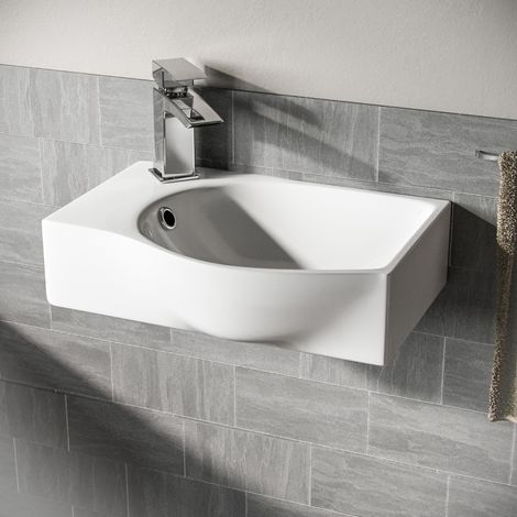 Tulla Cloakroom Rectangle Basin Sink