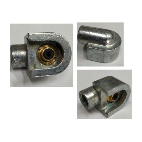 TESTINA TONDA A LEVA IN OTTONE FILETTATURA 10X1 PER INGRASSATORI 14501