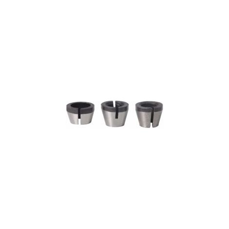 3-teiliges Bohrer-Set, Spannzangenfutter für Graviermaschinen, Spannzangenadapter 6,35 mm, 8 mm, 6 mm für elektrische Schneidemaschinen, Fräserfutter - Crezuo (1/4)