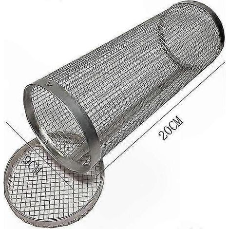 Breitenverstellbare Grillspieße aus Edelstahl mit Rollwerkzeug und 10 Grillaufklebern, für das Grillen im Freien (20 cm). (1/5)