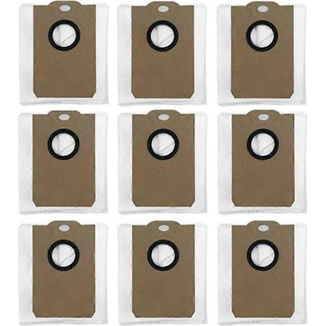 Lot de 9 sacs à poussière pour aspirateur Cecotec Conga 2299 Ultra Home X-Treme Genesis/ LIECTROUX G7 / EVOLUTION AIRO White Sweeper (1/5)