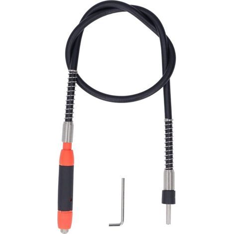 Outils rotatifs à arbre flexible, mandrins de câble d'extension de perceuse flexibles, accessoires à arbre flexible pour la gravure, le meulage et le polissage (1/4)