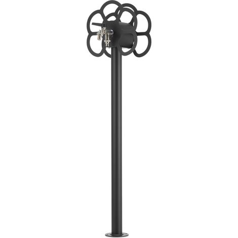 Fontana da Giardino con Rubinetto e Portatubo Integrato Belfer 42/SRF Antracite (1/4)