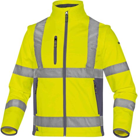Veste haute visibilité Delta Plus, Jaune, taille S, Mixte ( Prix pour 1 ) (1/4)