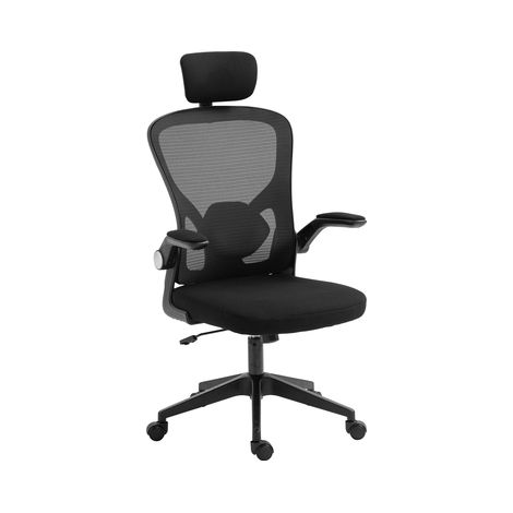 Silla giratoria Sandberg 640-97. Asiento tapizado. Respaldo de malla. (1/5)