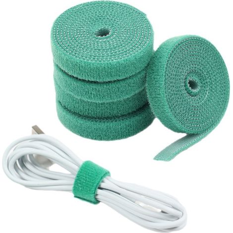 Attache auto-agrippante pour plantes, sangle de support réutilisable et auto-agrippante, lien réglable pour plantes grimpantes, fleurs et légumes, bande flexible (1/4)