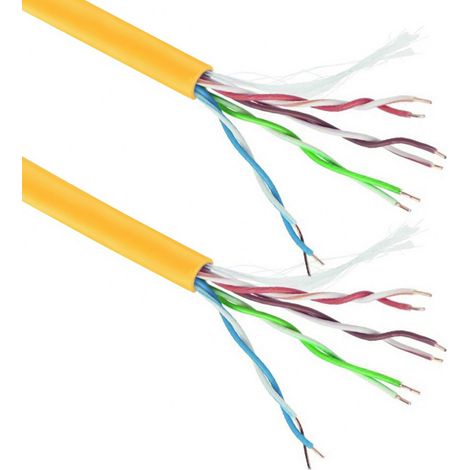 Gembird UPC-5004E-SOL-Y câble réseau Jaune 305 m Cat5e U/UTP (UTP) (1/5)