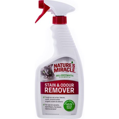 Nature´S Miracle Stain & Odour Remover per Gatti, Eliminare lo Sporco Quotidiano, Lieve Fragranza Agli Agrumi, 709 ml (1/5)