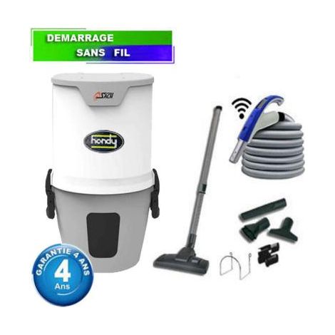 Centrale d'aspiration SACH VAC HANDY - Garantie 4 ans - Surface jusqu’à 200 m² - Set de nettoyage (1/5)