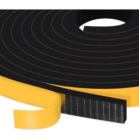 12mm(L) x 6mm(H), each 2m, 4 rolls, total 8m(L)Door window seal, reinforced adhesive foam seal for front door, neoprene weather strip (1/5)