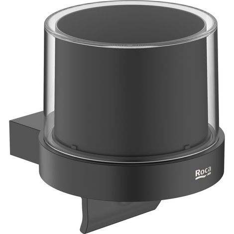 Dosificador de pared ROUND HOTELS - ROCA Color: Negro mate