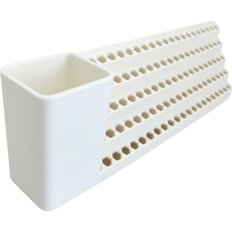 Porte-tournevis - Boîte de rangement pour embouts, organisateur mural pour tournevis, blanc