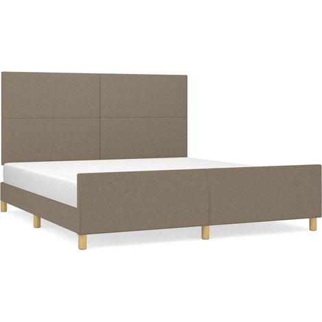 Maison Exclusive - Giroletto senza Materasso Tortora 180x200 cm in Tessuto (1/5)