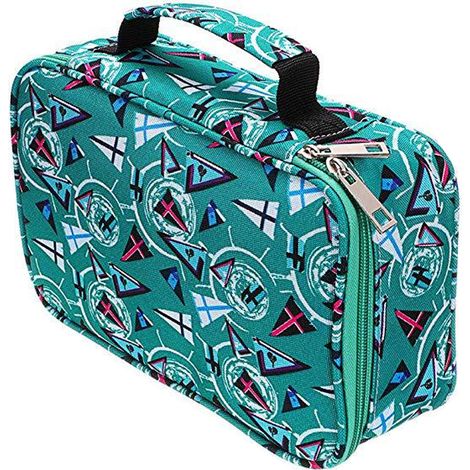 Boite A Crayons - Boite De Rangement Pour Crayons Avec Poignee Et Compartiments - 167 Logements Pour Crayons + 3 Emplacements Pour Gommes - 1 Unite (1/5)