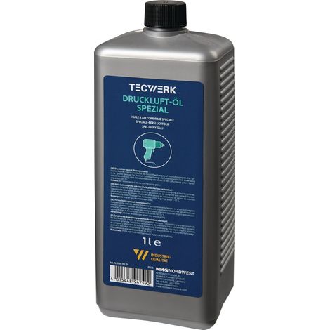Aceite  especial  para  aire  comprimido  botella  de  1  litro  TECWERK (1/2)