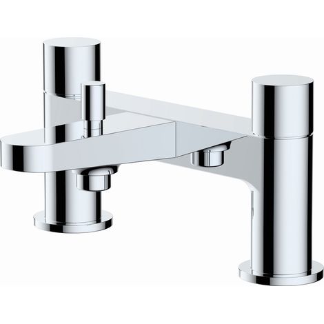 RAK Petit Round Chrome Deck Mounted Bath Shower Mixer Tap - RAKPER3005C (1/2)