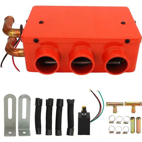 Tragbarer 12V 50W Autoheizlüfter, 3-Loch-Autoentfroster, Schnellheizung, Frostschutz, Heizlüfter, Heizlüfter für unterwegs (1/5)