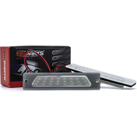 Luces LED para matrícula 6000K Blanco frío 12V Canbus para Maserati Quattroporte V M139 2003-2012 (1/5)