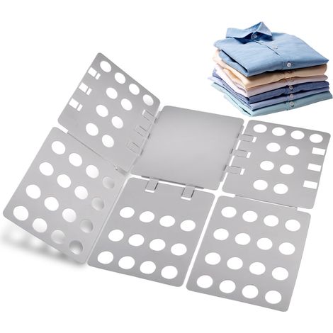 Planche à Plier Les Vêtements, pour Vêtements,T-Shirts,Vêtements,T-Shirts Planche a Plier Le Linge, Plieur de Vetement, Plieur de Linge, Facile à Plier, Planche de Pliage Multifonctionnelle (1/5)