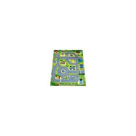 TAPIS POUR ENFANTS ROAD ROUTES URBAINES BAS ANTIDÉRAPANT 120x170cm (1/3)