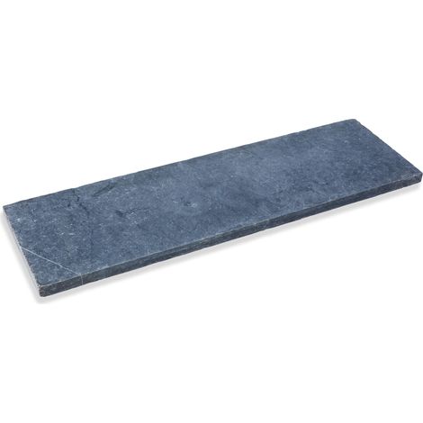 Dessus de marche Pierre Bleue du Vietnam 100x30x3 cm Bord Droit (à l'unité) - RO'MA NATURE