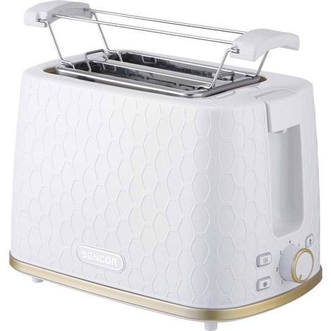 Grille-pain Sencor STS 7200WH-EUE3 - Décongélation et réchauffe - Centrage automatique - 7 niveaux - 2 fentes - Blanc (1/2)