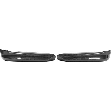 Frontspoilerlippe, aerodynamisch glatt, 2-teilig, kompatibel mit 3er E90 Limousine (Vor-Facelift, 2005–2008), Carbon-Optik (1/5)