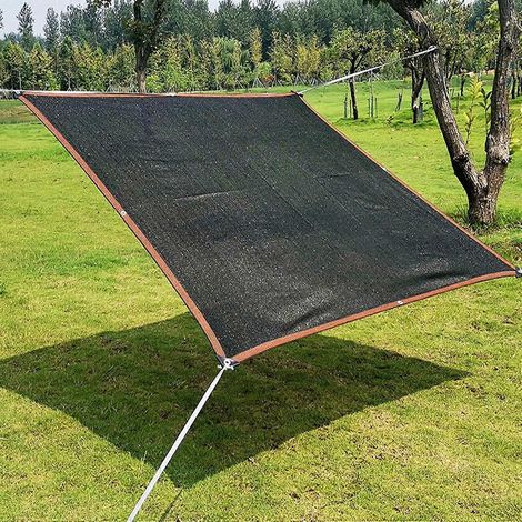 Filet d'ombrage noir de haute qualité, protection UV 85% (3x4 mètres) (1/5)