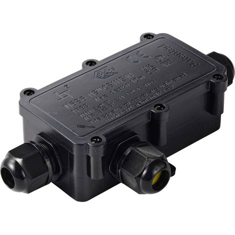 Presa di derivazione TRU COMPONENTS IP68 a tenuta d'acqua 3 ingressi, 0,5-2,5 mm² TC-14745272 Nero TRU COMPONENTS Conte (1/5)