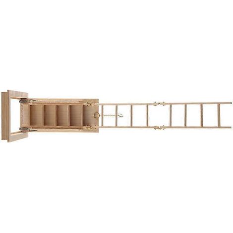 Mobilier miniature moderne pour maison de poupée à l'échelle 1:12, escalier de grenier pliable, décoration - FFY (1/4)