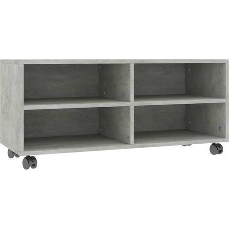 Maison Exclusive - TV-Schrank mit Rollen Betongrau 90x35x35 cm Ho