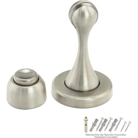 Tope Puerta Retenedor Magnetico Extrafuerte Acero Inoxidable Para Pared y Suelo (1/6)