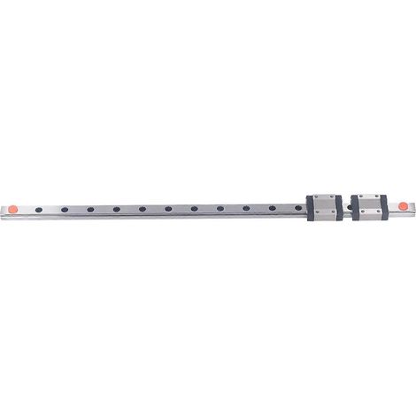 Rail de guidage linéaire MGN12C en acier inoxydable, haute précision, à 4 points de contact et 2 pièces coulissantes