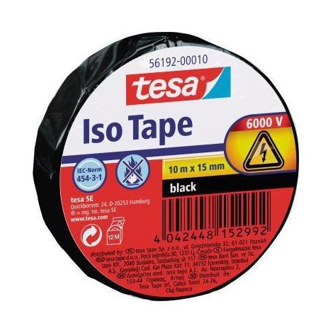 tesa Isolierband L10m,B15mm schwarz 10 Stk (1/5)