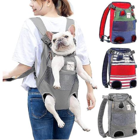 Sac à dos pour chien avec sac de transport ajustable, capacité maximale de 12 kg (1/3)