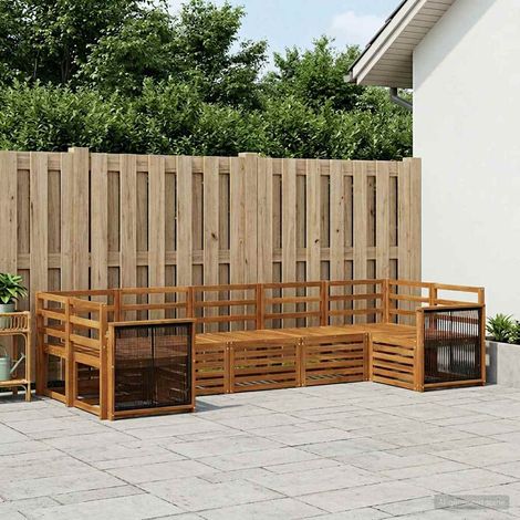 vidaXL Outdoor Sofa Set 6 pcs Natural Solid Acacia Wood (1/5)