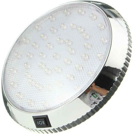 Plafonnier LED 12 V - Éclairage Intérieur Caravane Camping-Car - Spot Lecture avec Interrupteur ON/OFF - 46 LED - Dimensions 12.8 x 2.1 cm (1/5)