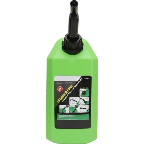 Réservoir de carburant 10L Antistatique Antichoc Arrêt Auto Sécurisé Portable Bidon d'Essence pour Camping-car SUV Hors-bord Vert (1/5)
