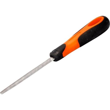 Bahco ERGO Handled Half-Round Bastard Cut File, 200mm (8-inch) with Model Number BAH21081H (1/4)