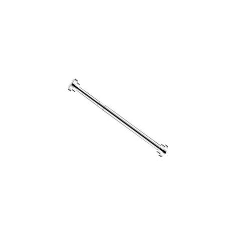 Barre de penderie réglable en acier inoxydable, sans perçage, rétractable, pour sécher le linge dans la salle de bain ou la chambre, 22 tubes de 40 à 55 cm. (1/5)