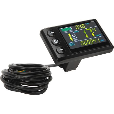 S866 Compteur LED pour vélo électrique, rétroéclairage réglable, ABS étanche, connecteur SM, accessoires de conversion pour vélo (1/5)