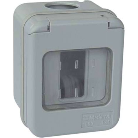 INVOLUCRO A PARETE + PORTELLA IP44 MARLANVIL - POSTI 1 MM 66X82 H.MM 57 X VENUS - 6 pezzi