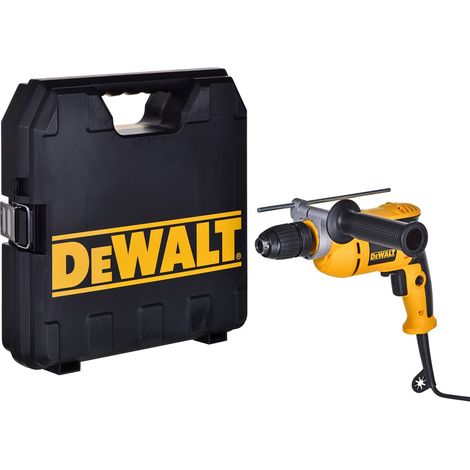 Dewalt – Perceuse 701W DWD024KSQS – Mandrin auto-serrant 1,5-13mm – Couple 8,6Nm pour perçage bois, acier, béton – Étui rigide inclus (1/5)