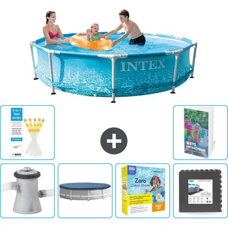 Intex Piscina con struttura Rotonda - 305x76 cm - 7-pezzi  S259 (1/5)