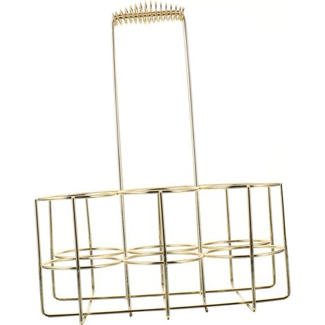 Porte-Bouteille De Bière Panier À Bière Cadre en Métal pour Barbecue Extérieur Maison (1/5)