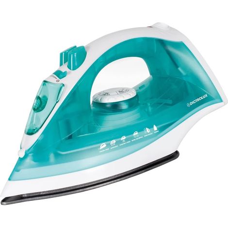 TrAdE Shop Traesio - Ferro Da Stiro A Vapore 2200w Piastra In Acciaio Stiratura Verticale Serbatoio Da 190 Ml - (1/3)